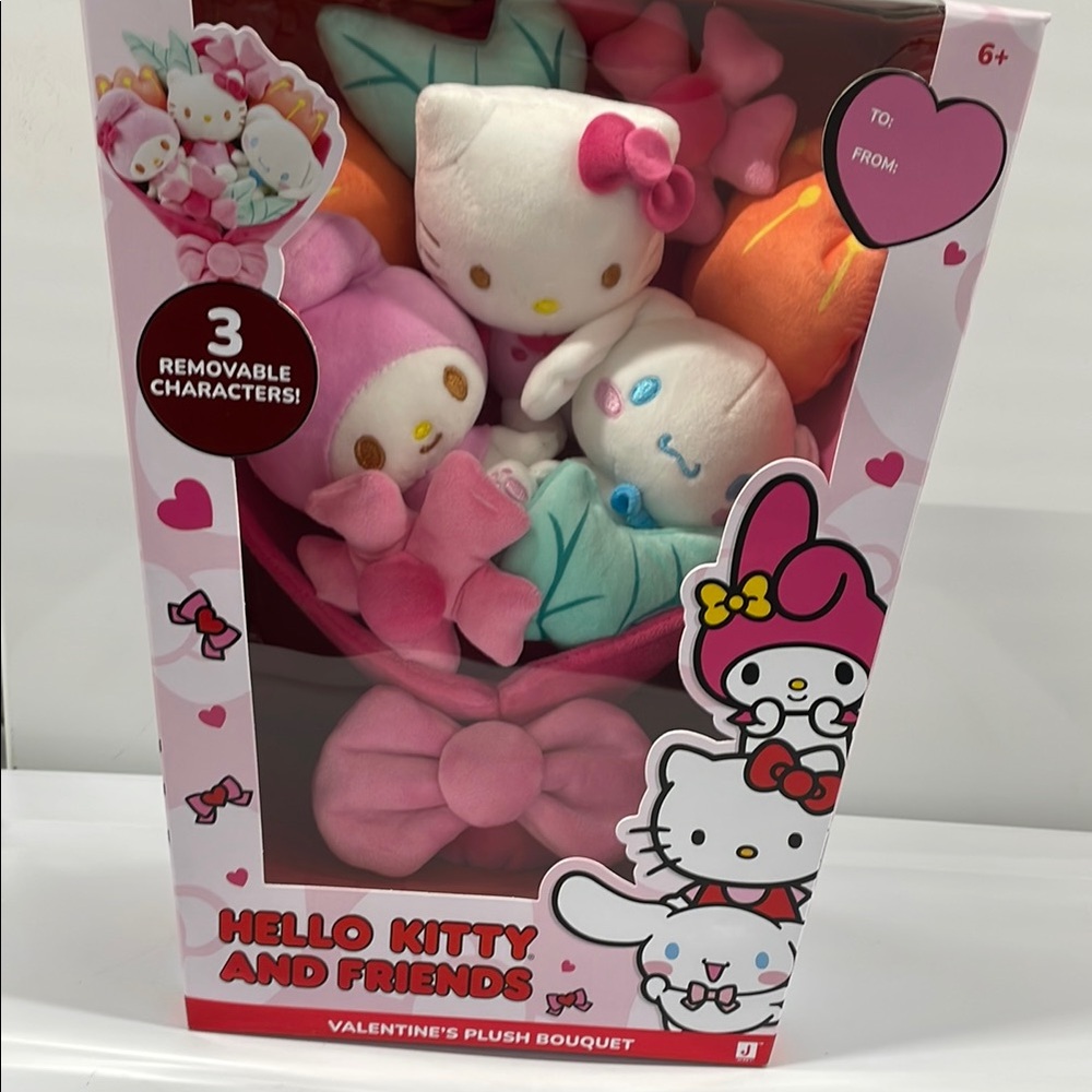 24HR DROP ⬇️ Hello Kitty & Friends Valentine’s Day plush bouquet